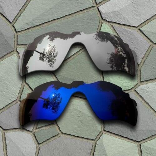 Chrome&Violet Blue Sunglasses Polarized Replacement Lenses for Oakley Radar Path Vented