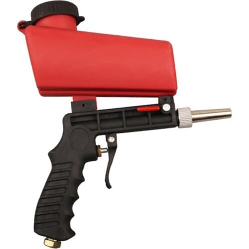 Portable Gravity Pneumatic Sandblasting Guns 90psi Adjustable Blasting Machine Derusting Sandblasting Spray Gun Pneumatic Tool