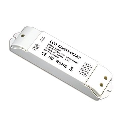T3-CV LED Receiver Constant Voltage Controller Control Single Color CT RGB LED Strip Lighting with WiFi-103 or T1 T2 T3 jk958
