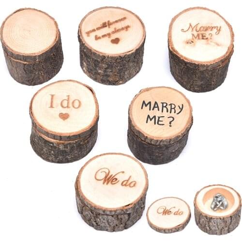1Pcs Personalized Ring Box,Rustic Wedding Ring Box,Wooden Ring Holder,Customized Wedding Ring Bearer Box,Engagement Box