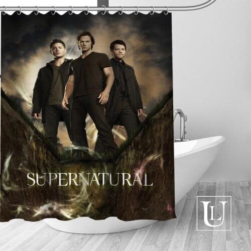Supernatural Shower Curtains Customized Bathroom Curtain Waterproof Bathroom Fabric Polyester Shower Curtain 1pcs custom