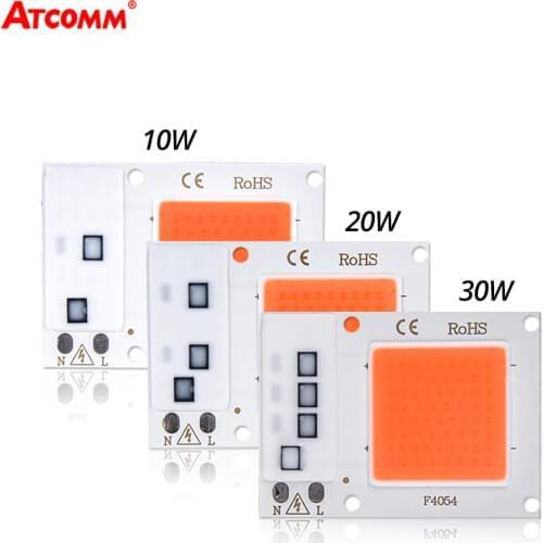 10W 20W 30W LED Grow Lights fitolamp COB LED Growing Lamp Bulbs 110V 220V Smart IC LED Diode Matrix Phyto Grow Tent Plants