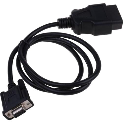 Universal OBD2 16Pin TO DB9 RS232 Adapter Cable Car Auto Diagnostic Interface