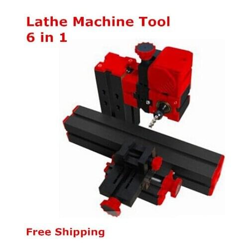 On sale!DIY Mini Lathe Machine 6 in 1, DIY Mini Micro Lathe Machine Tool 6 in 1, For Wood and Soft Metal