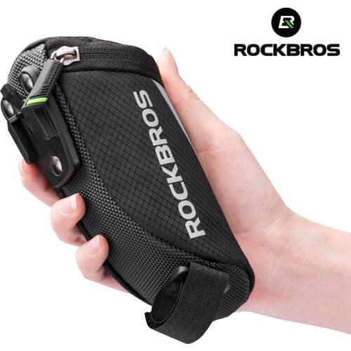 ROCKBROS Bike Bag Portable Reflective Saddle Bag Tail Seatpost Nylon Bicycle Bag MTB Road Bike Bag Panniers Bicycle Accessories