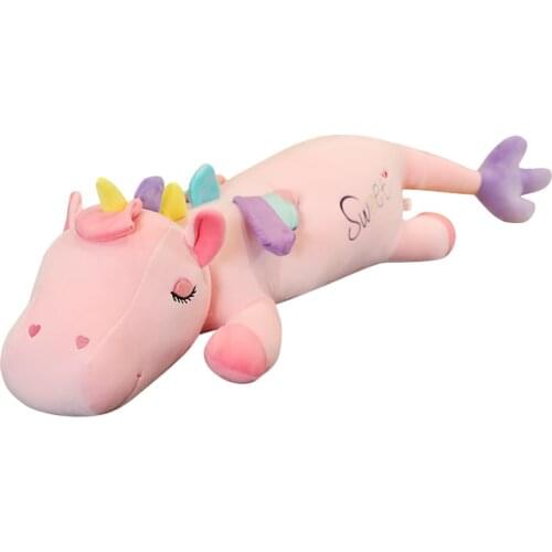 High Quality Large Lying Unicorn Toys Soft Stuffed Animal & Plush Toys Plush Cute Unicorn Horse Doll Kids Doll for Children Gift
