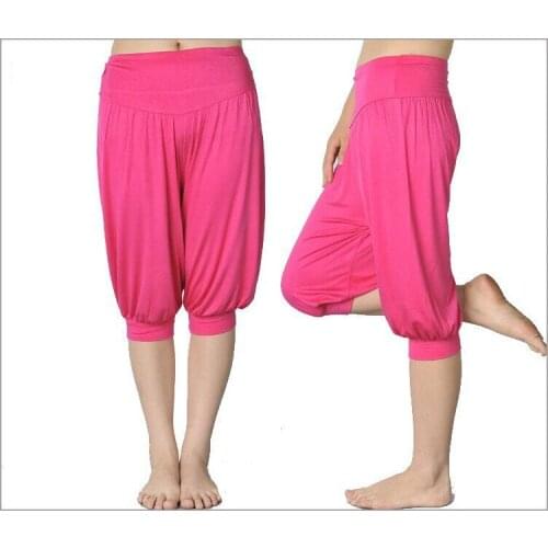 1pcs womens pants Trousers 2020 Spring Hot Fashion cotton fabric Dance harem Trousers sweatpants baggy 7 minutes of pants Girls