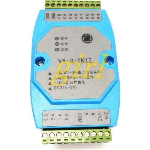0-10V voltage transfer 485 analog signal acquisition module MODBUS RTU protocol photoelectric isolation communication