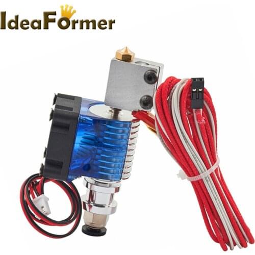 12V/24V V6 Volcano Bowden Extruder Remote J-head Hot End kit with Cooling Fan + Nozzle For 3D Printer Parts 1.75/3.0mm Filament