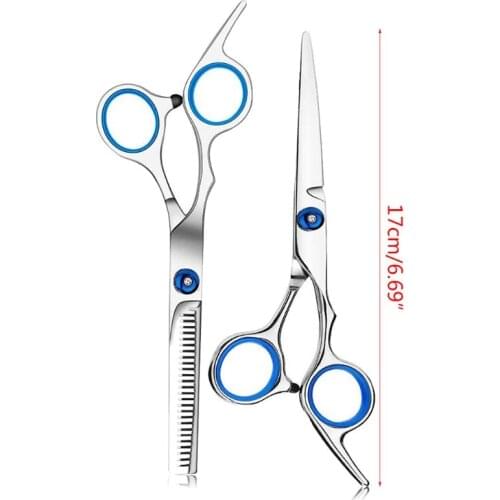 2021 New 10pcs Hair Scissor 6 Inch Barber Hairdressing Cutting Professional Shear Scissor