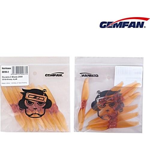 16Pairs Gemfan Hurricane 3018 3X1.8 2-Blade PC Propeller 1.5mm 2mm for RC FPV Racing Freestyle 3Inch Toothpick Cinewhoop Drones