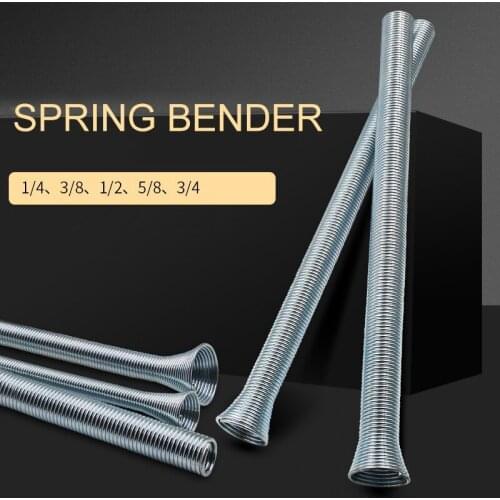5Pcs Spring Tube Benders 1/4'' 5/16'' 3/8'' 1/2''and 5/8'' For Copper Aluminum Thin Wall Steel Tubing Bending Hand Tool