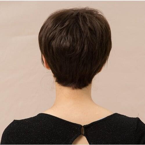 8 Inch Fashion Ladies Short Wig Women Cosplay Party Human Hair Wigs