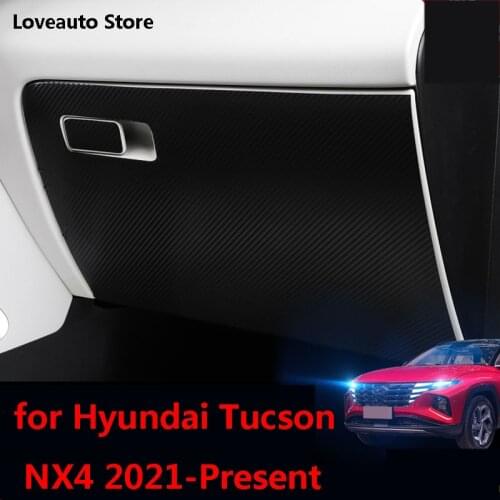 For Hyundai Tucson NX4 2021-Present Car Co-pilot Anti-kick Pad Anti-dirty Mat Cover Sticker Decoration Leather Strip Accessories