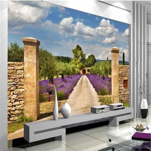 Beibehang Custom wallpaper murals Any size photo HD landscapes Garden living room Bedroom background wall papel de parede