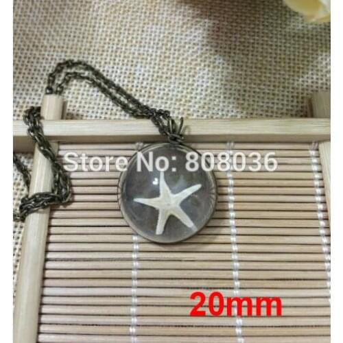 Free ship!! 50sets/lot bronze half 20mm glass globe bubble & pendant base set glass cover vial pendant DIY glass bottle pendant