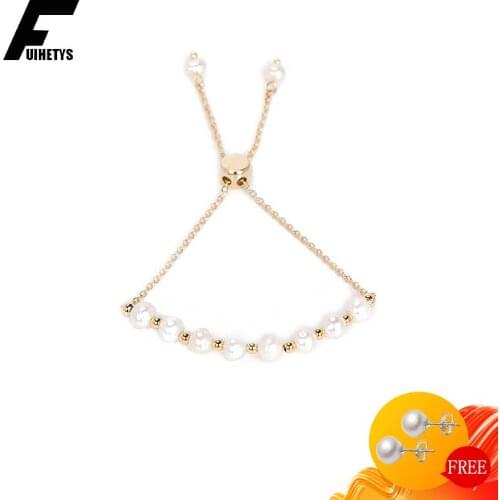 BaliJelry Natural Freshwater Pearl Bracelet for Women Girl Silver Jewelry Accessories Wedding Birthday Party Gift Bracelets