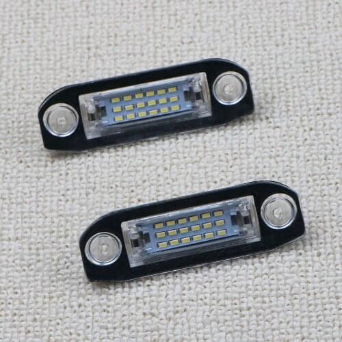 For Car Volvo S80/XC90/S40/XC60/S60/V70 18 SMD LED License Plate Number Light Lamp Car Decoration Accessories