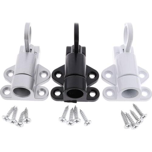 Aluminum Alloy Door Latch Lock Window Gate Pull Ring Spring Bounce Latch Lock