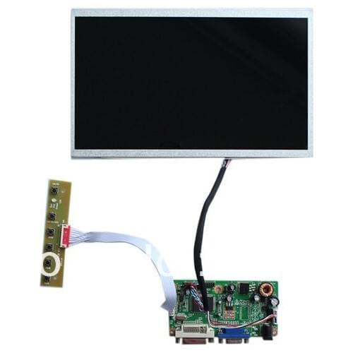 DVI+VGA +Audio LCD driver board +LVDS cable +OSD keypad with cable+ B101EW02V0