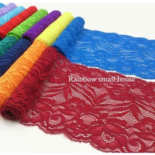 10 Yards Colors Stretch Floral Net Lace Elastic Trim Embellishment Handmade DIY Decorative For Wedding Dress