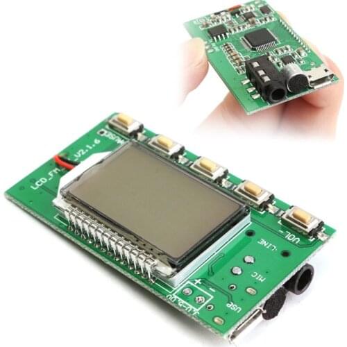 FM Transmitter Digital Module DSP PLL Wireless Stereo Microphone 87-108MHz