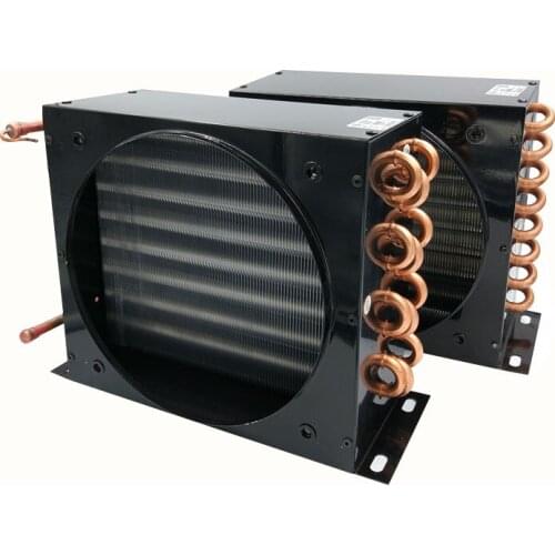 Freezer refrigerator condenser Air-cooled water-cooled aluminum fin condenser Copper tube radiator