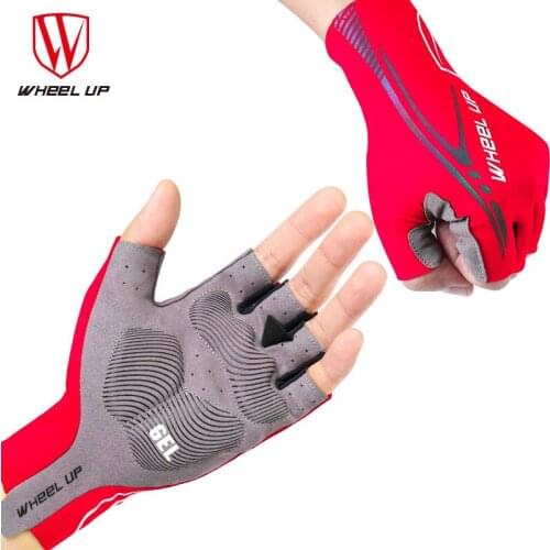 Summer Half Finger Cycling Gloves Anti-Slip Breathable Gel Bicycle Gloves Shock Proof MTB Bike Fishing Sports Gloves Equipment