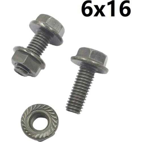 M6 M8 Metal Nut Screw sets Hex Bolts Metric Thread Screw Nut Fastener M8 M6