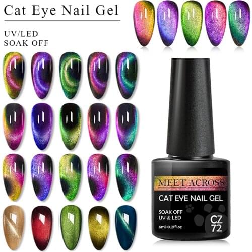Cat Eye Nail Gel Polish 9D Laser Magnet Varnishes Soak Off UV LED Shimmer Magnetic Lacquers Shiny Beauty Design Polishes