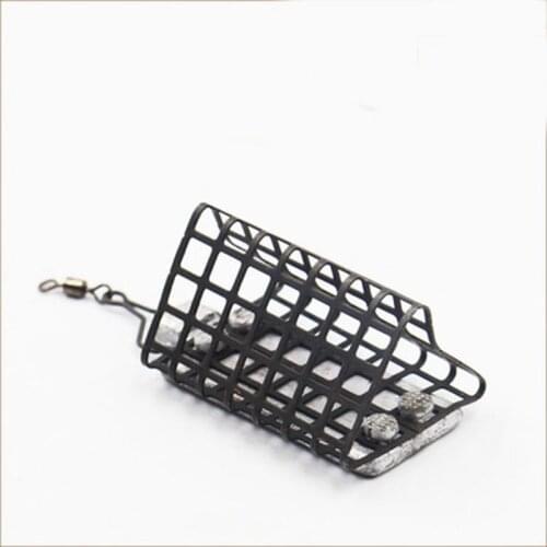 4Pcs 30g 60g Metal Triangle Carp Fishing Lure Cage Fish Bait Lure Fishing Accessory Bait Cage Fishing Trap Basket Feeder Holder