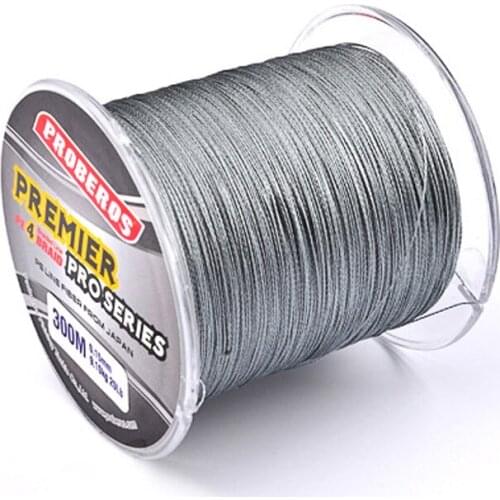 300M PE Multifilament Braided Fishing Line Super Strong Fishing Line Rope 4 Strands Carp Fishing Rope Cord 6LB - 80LB Est