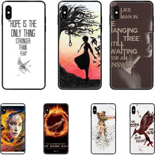 The Hunger Games Quote Black Soft TPU Live Love Phone For Samsung Galaxy A5 A6 A7 A8 A10 A10S A20 A20S A20E A21S A30S A40 A50