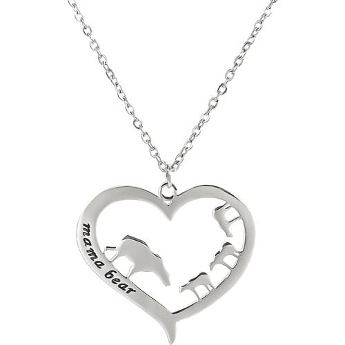 Necklace for Women Pendant Vintage Gift for Women Custom Personalized Name Necklace with Heart Choker Stainless Steel Jewelry