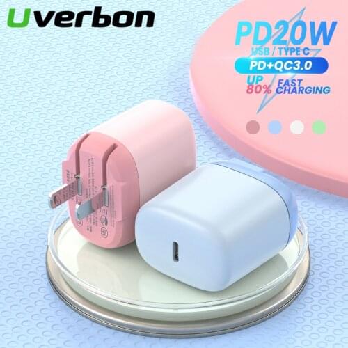 PD 20W USB C Fast Charger For iphone 11 12 Pro max USB A/Type C Two Port Quick Charger 3.0 4.0 Charging For Huawei P50 Xiaomi