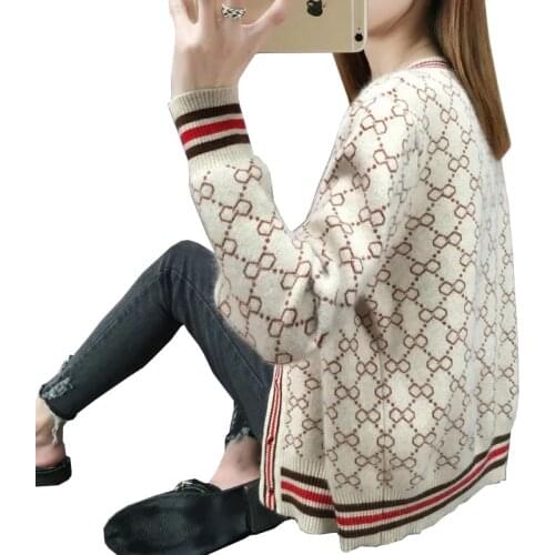 New 2021 Autumn Women Plaid Knit Sweaters Buttons Cardigans Harajuku Long Sleeve Korean College Style Knitted Lady Tops Female
