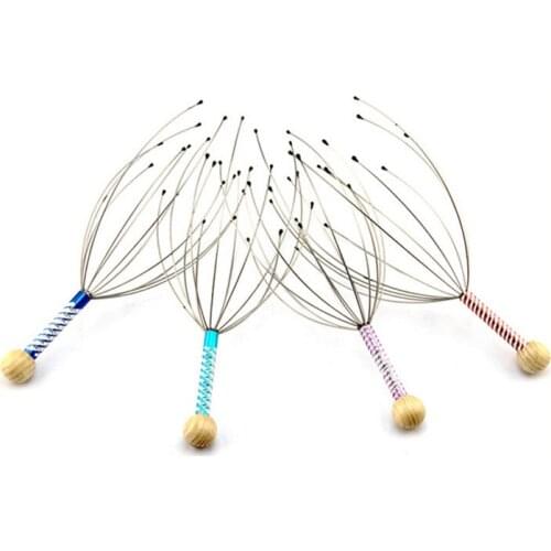 Head Relax Massager Healing Neck Claw Massage Anti-stress Pain Relief Octopus Scalp Relax Spa Headache Stimulate Blood Circulate