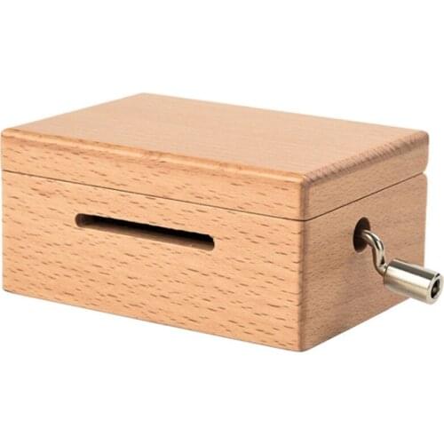 Hand Crank Music Box with Hole Punch and 5 Paper Tape Music Action Box 15 Sound Box Can Be DIY Can Compose A Gift