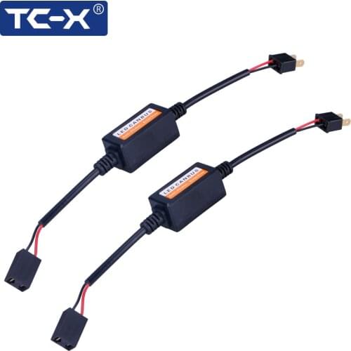 TC-X H7 H4 1156 1157 EMC Car LED Error Free Decoder Canceller Canbus Headlight ptf light IC Load Resistor No Flickering Warning
