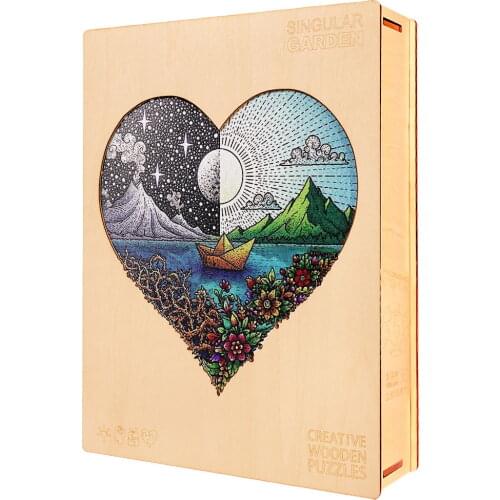 Amazing Garden Wooden Puzzle Games For Adults Wooden Jigsaw Kids Puzzles Educational Toys 3D DIY Crafts Gifts with Original Box