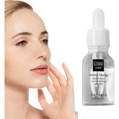 15ML Hyaluronic Acid Moisturizing Face Essence Shrink Pores Anti-wrinkle Whitening Oil-control Face Serum Skin Care