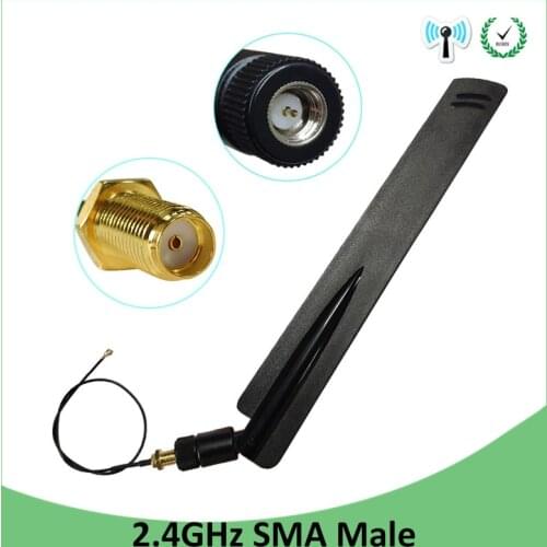 2.4G Wifi antenna 8dbi SMA Male connector Omni-Directional 2.4 IOT antenne Router wi fi Antena +21cm RP-SMA Male Pigtail Cable