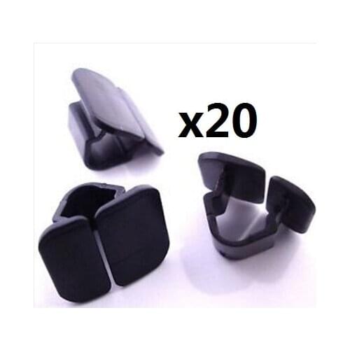20x For Audi Bonnet Insulation Plastic Clips- Retainer Clips for Hood Sound Deadener