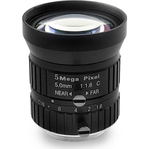 5 million HD machine vision inspection C-mount industrial camera lens 5mm5mp1/1.7-inch C-mount FA lens