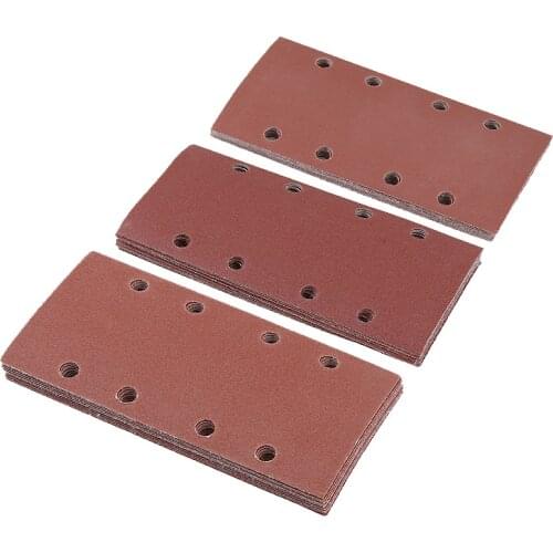30pcs Self-adhesive Square Sandpaper Sanding Paper Hook Loop Sandpaper Disc Abrasive Tools for Polishing Mix Grit 80/120/180