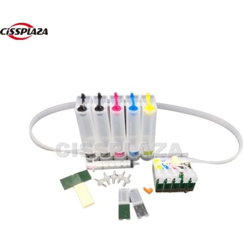 CISSPLAZA 1set T0711 t0711(2) 1002 1003 1004 ciss wiht combo ARC chips compatible for epson B1100 BX310FN printer cis