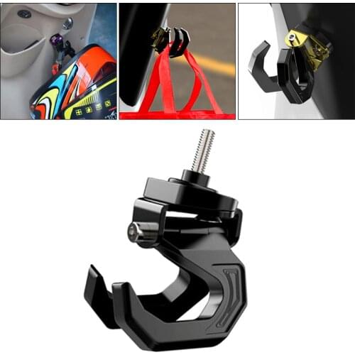 Motorcycle Scooter Helmet Holder Double Hook Mount Bag er With Screw