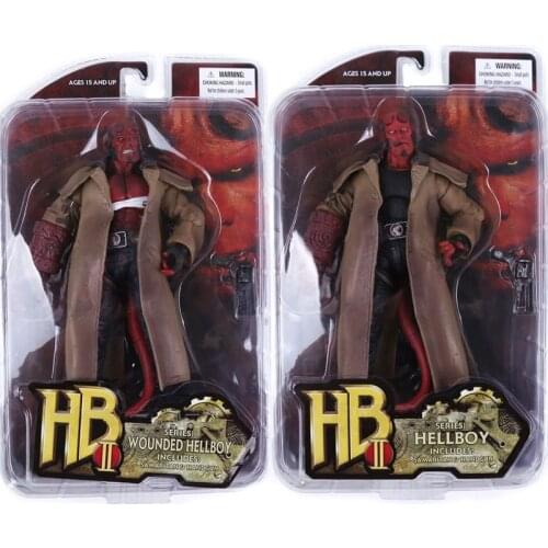 2 Type Movie HB Hellboy Series Includes Cigar Samaritan Handgun Action Figure Model Toys Doll For Gift