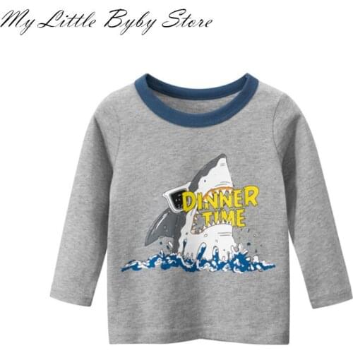Summer Kids Baby Boys Causal T Shirts Long Sleeve O-Neck Top 2020 New Arrival T Shirts Children Clothes