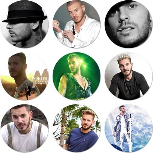 M Pokora Matt Pokora France Brooch Pin Cosplay Badge Accessories For Clothes Backpack Decoration Gift